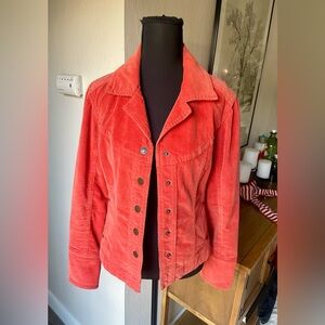 Vintage AMI Corduroy Jacket Women's in burnt orange color - Size small